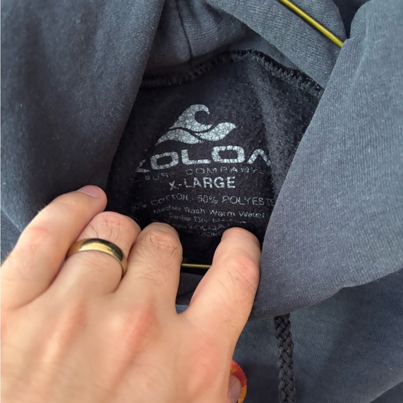 Koloa Surf Company faded black Hoodie XL - Picture 2 of 3